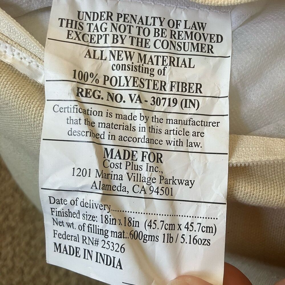 World Market Fringe Pillow Wool Cotton Boho Neutral Blue Pink Tan Braided Hippie - Picture 7 of 9